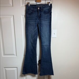 American Eagle Dark Blue Flare Jeans